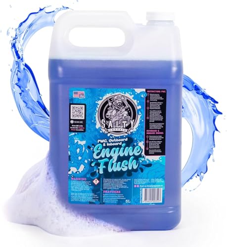 Salty Captain Marine Engine Flush Anti-Corrosion & Salt Removal for Outboards & Inboards Jet Ski & Motor Flush Protect from Rust & Oxidation Optimize Engine Performance (1 Gallon)