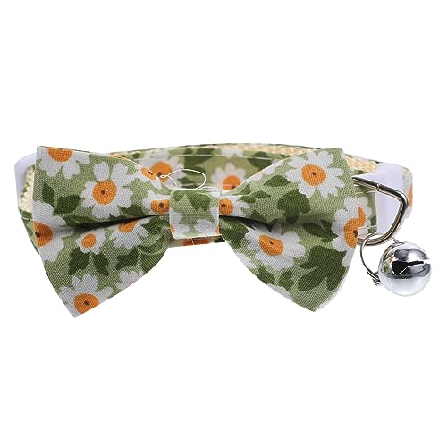 Abaodam ベルとの猫の襟 猫の蝶ネクタイの首輪 装飾ペットの首輪 子猫の首