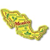 Mexico Premium Country Magnet by Classic Magnets, 2.5' x 3.75', Collectible 3D Rubber Vintage-Style Souvenirs and Gifts Made in The USA