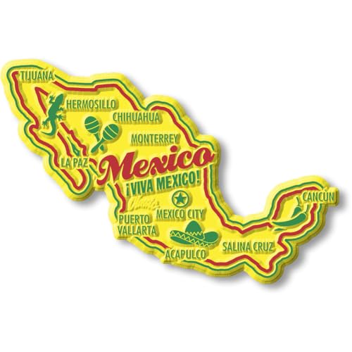 Imán decorativo México vintage 2.5 x 3.75 pulgadas