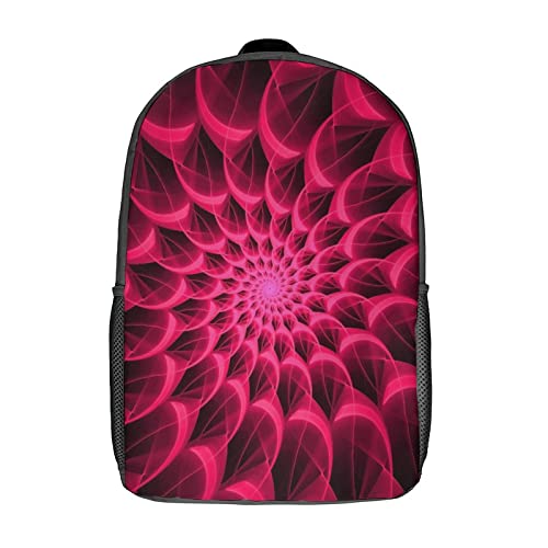 Sac à dos d'école pour enfants rose imprimé 3D cartable étudiant mixte 17"