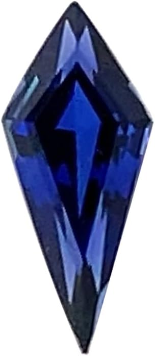 Instagem Lab Created Blue Sapphire Kite Shape Step Cut AAA Quality from 5x2.25MM - 14x6.5MM