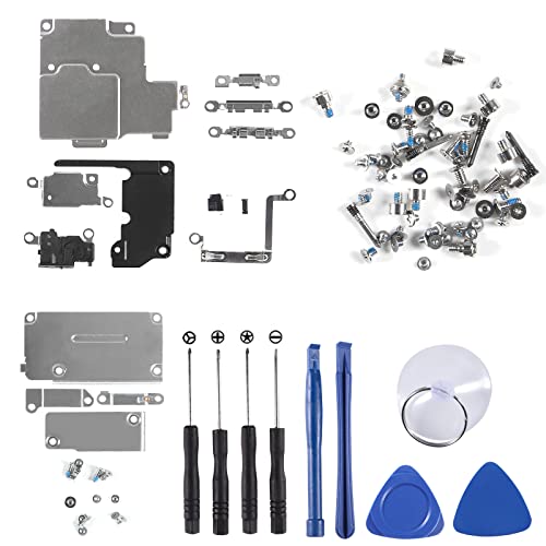 Image of Inner Parts Replacement Kits for iPhone, Including Internal Bracket Replacement Parts, Full Screw Set and Repair Tool Kit (for iPhone 12)