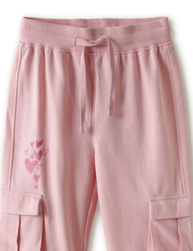 Image of Amazon Brand - Symbol Girls Contrast Panel Detail Cotton Rich Track Pants