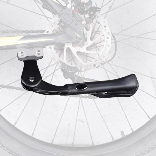 Image of Bike Kickstand for Adult Bike, Black | Adjustable Bicycle Kickstand for 24 inch-29 inch Bikes, Kickstand for Kids Bike, Ebike, Mountain Bike, Bike Accessories