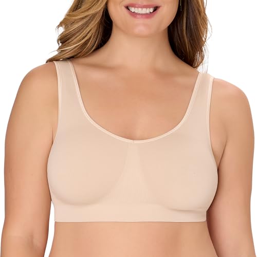 Image of Bali Womens Wireless Bralette Bra, One Smooth U Bras for Women, Seamless Bralettes, No-Bulge, Smoothing, Pullover