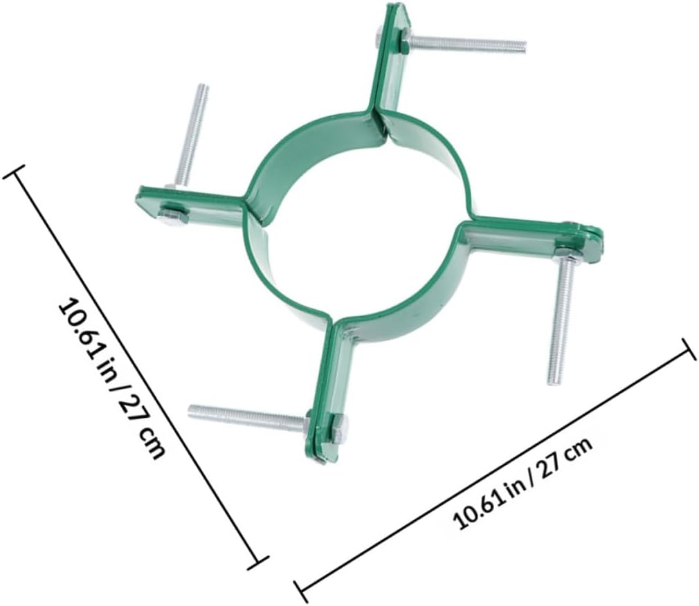 Ciieeo Tree Branch Support Clamp Set with Screws, 15cm and 10cm Diameter Metal Tree Staking Fixators for Garden Plant Branch Straightening and Bonsai Trunk Support