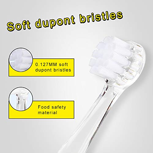 Miniatura 6 de ReDISEN Seago Sonic, cepillo de dientes eléctrico para niños, con luz LED, temporizador inteligente para niños de 6 meses a 4 años, resistente al