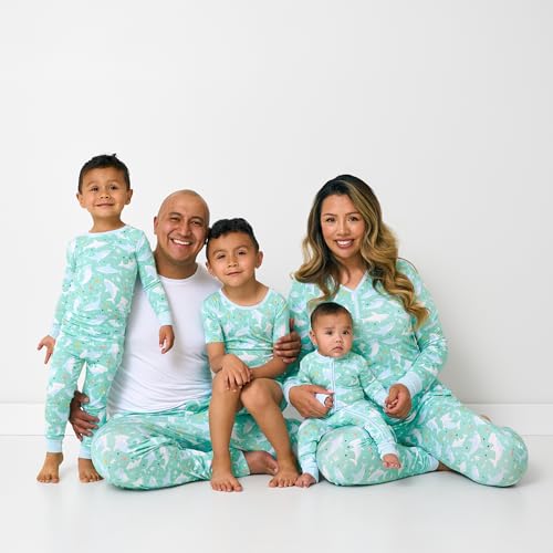 Image of Little Sleepies Mens Pajama Pants, Soft Viscose from Bamboo PJ Bottoms for Family Matching Set, Mens Sleepwear PJs w /Pockets