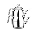 Korkmaz droppa Midi Tea Pot Set/Caydanlik takimi bollitore del tè, Acciaio Inox, Multicolore, Cm, 48 x 48 x 48 cm, 4 unità