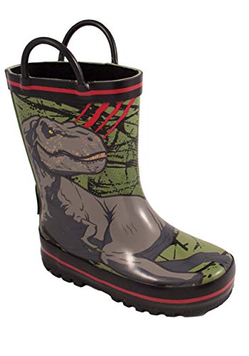 Favorite Characters Boy's JPF500 Jurassic World Rain Boot (Toddler/Little Kid) Green 10 Toddler