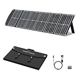 Ecosonique 100W Faltbares Solarpanel, 23,5% Wirkungsgrad & 45W PD Schnellladung, Monokristallin Solarmodul mit USB-C PD3.0 USB-A QC3.0 20V DC Ausgang, Verstellbare Ständer für Powerstationen & Outdoor