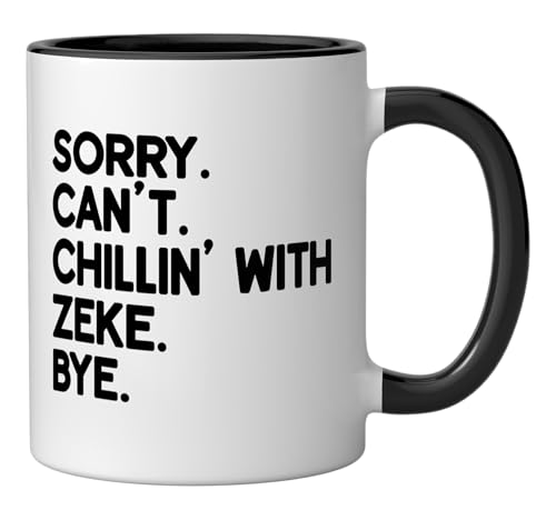 Taza de cerámica personalizada ZEKE negro/blanco miniatura 2