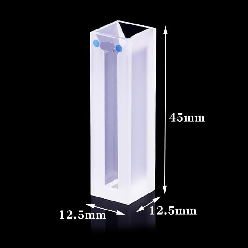 Microcella da 1,4 ml con pareti e coperchio smerigliati - Cuvetta in vetro di quarzo for spettrofotometria UV-visibile