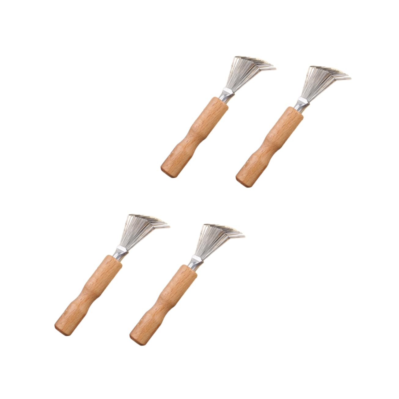Healvian 12stücke Holzgriff Haarschneider-krallenreiniger Effektives Reinigungstool Für Haarbürsten Ergonomisches Design Für Heim Und Salongebrauch Robust Und Langlebig Einfache