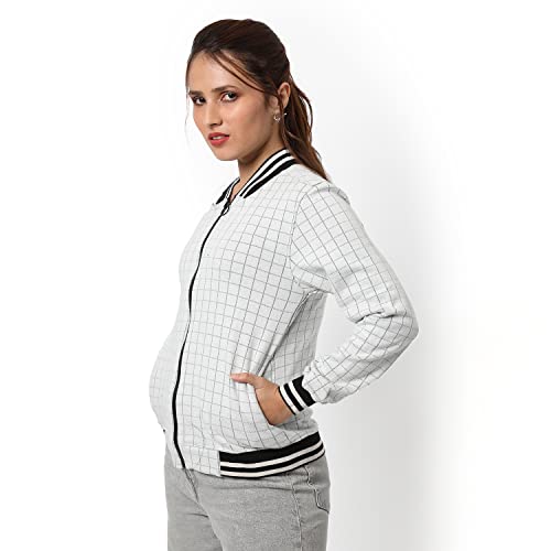 Image of PINACOLADA Women's Puffer Regular Fit Bomber Jacket For Winter Wear | Standing Collar | Full Sleeve | Zipper | Casual Jacket For Woman & Girl | Western Stylish Jacket For Women