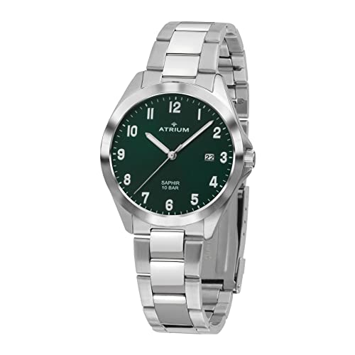 Montre pour homme Atrium en acier et verre saphir idéale pour le quotidien
