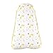 molis&co Muslin Sleeping Bag for Baby, Super Soft and Warm Wearable Blanket Sack, Unisex 0-6 Months. 2.5 TOG (27.5'') Ideal for Winter. Unisex Safari Giraffe Print in Yellow and Green