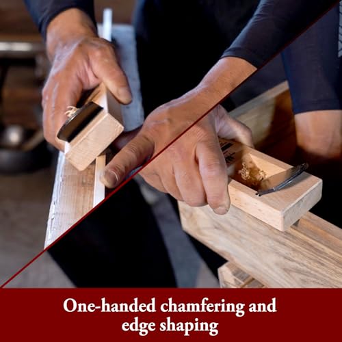 SUIZAN Kanna Japanese Wood Planer 42mm - Professional Small Hand Block Plane Woodworking Tools