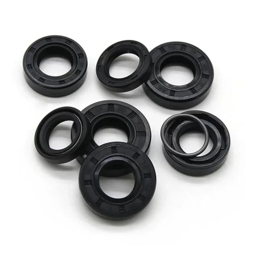 Junta de sellado de aceite de doble labio para eje de 14x22x7 mm 6