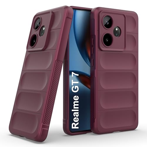 Image of Zapcase Back Case Cover for Realme GT 7 | Compatible for Realme GT 7 Back Cover | Liquid Silicon Magic Case with Camera Protection | Plum