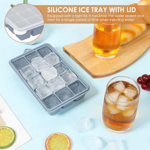 Set de 4 moldes de silicona para cubitos de hielo miniatura 6