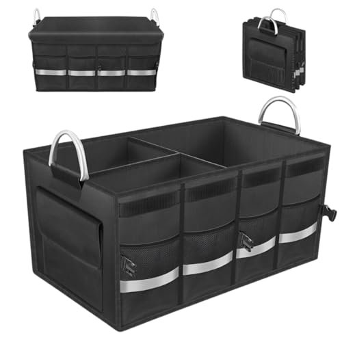 Foldable SUV Trunk Organizer with Lid