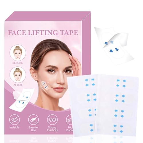 Face Lifting Tape - 120 PCS Face Tape - Wrinkle Patch - Anti Falten Pflaster für Doppelkinn Maske & Falten Reduktion V-Shape Lifting Straps mit Sofortiger Straffung Tape zur Straffung & Glättung