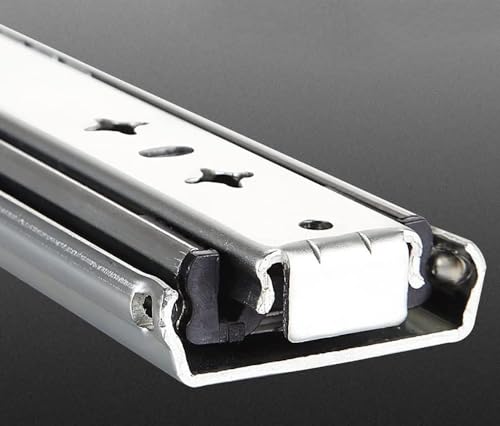 Guías para cajón de tres secciones con rodamiento de bolas totalmente extensible, 2 pares 5