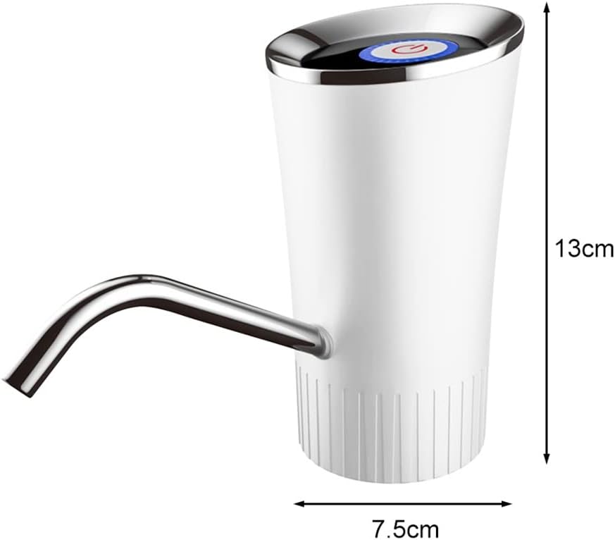 Rechargeable Electric Water Dispenser Pump Reusable Silicone Tube Automatic Drinking Water Bottle Pump with Light