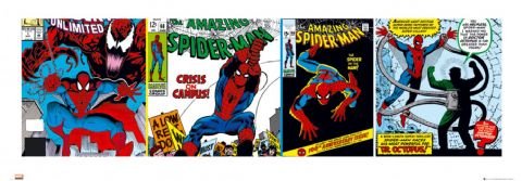 Poster Spiderman cadeau deco idoine pour fan de bande dessinee Marvel