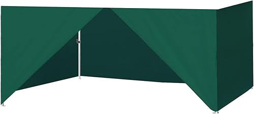 Miniatura 17 de Eurmax USA - Kit de paredes con cierre completo para toldo desplegable de 8x8 pies, solo 4 paredes (verde bosque) Verde bosque,Blanco,Rojo,Verde