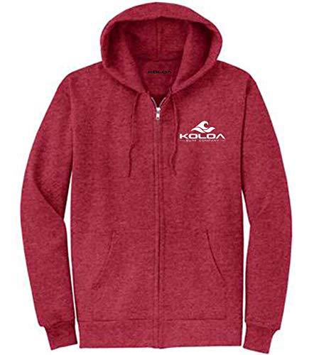 Joe's USA Koloa Full Zipper Wave Logo Hoodies in Adult Sizes: S-5XL