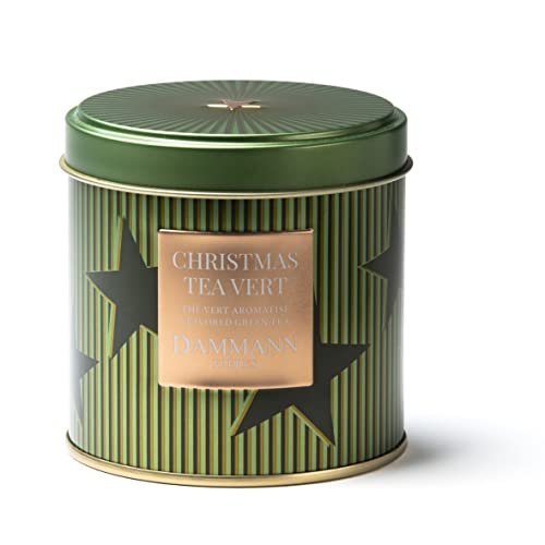 Christmas Tea, Té Verde con Sabor a Manzana y Naranja, Té de Navidad en Lata, 100g - Dammann Frères