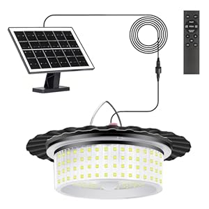 LEKIA Solar Hängelampe mit Fernbedienung