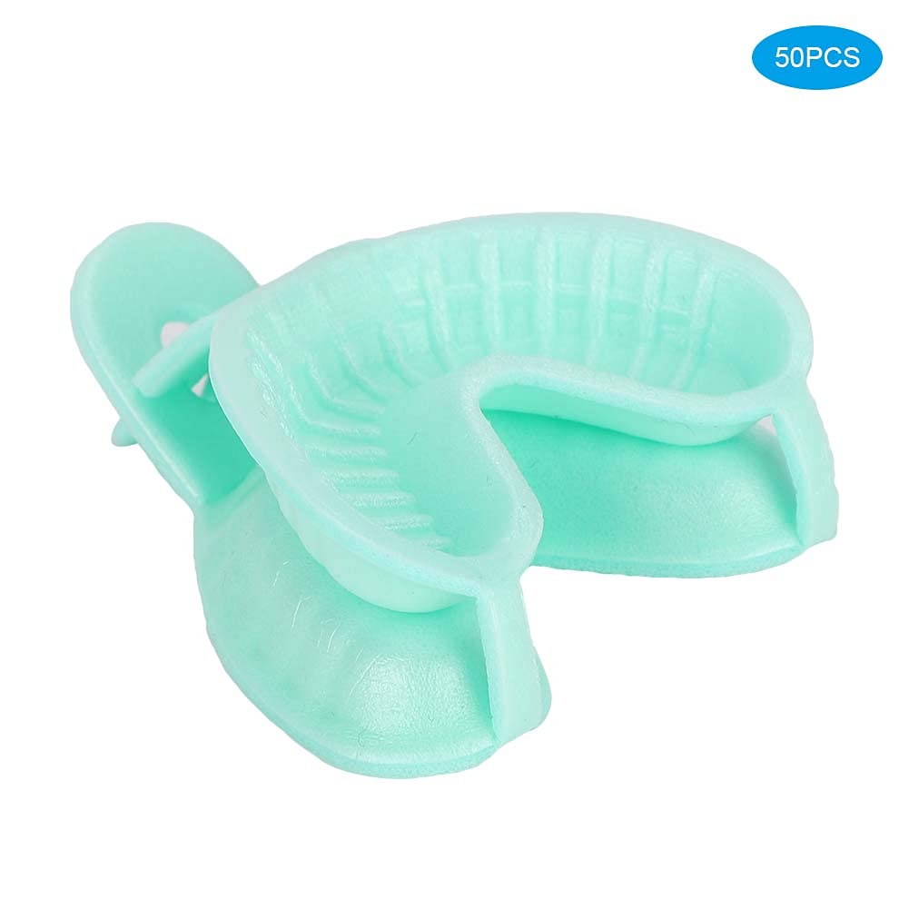 Vassoi dentali monouso al fluoro, doppio strato, kit 50 pezzi (S)