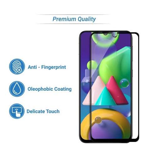 Image of STP FEE Glass Screen Protector Designed For Samsung F41 / M21 / M21s / M31 / M30s / M30 / A30 / A50 / A50s (6.4 inch) [Edge to Edge Coverage], Anti-Scratch Full Protection Durable Tempered Glass (Pack of 1)