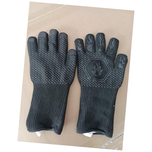 VILLCASE 1 Paar Grillhandschuhe rutschfeste Ofenhandschuhe Aus Silikon 800 °C Hitzebeständig Grillhandschuhe Zum Grillen Backen Grillen Räuchern Schweißen (Schwarz) für 9,89 EUR bei Amazon Bild: VILLCASE 1 Paar Grillhandschuhe rutschfeste Ofenhandschuhe Aus Silikon 800 °C Hitzebeständig Grillhandschuhe Zum Grillen Backen Grillen Räuchern Schweißen (Schwarz) für 9,89 EUR bei Amazon