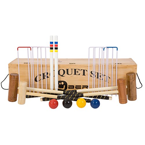Ubergames Europe Original English Krocket, Familien Set für die ganze Familie, mit Kiste
