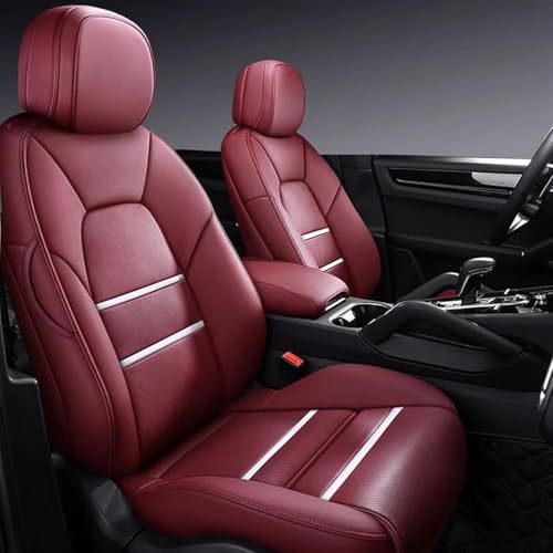 Housses siège voiture cuir couleur vin rouge taille unique pour Kia Sportage et Rio