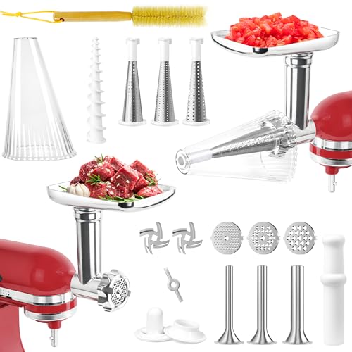 GLINK Fruit and Vegetable Attachment Strainer Set with Meat Grinder