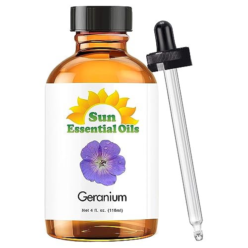 Aceite Esencial de Geranio 4 Fl Oz Sun Essential Oils miniatura 1