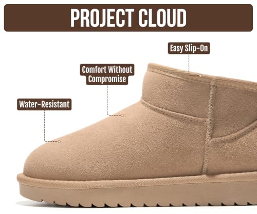 Image of 100% Genuine Leather Womens Boots Fur-Lined Booties Ankle Boots for Women