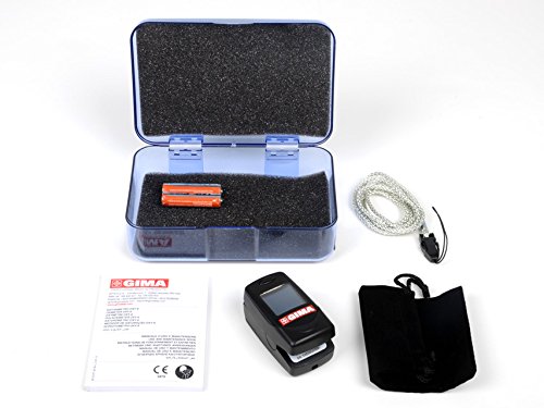 Contents of GIMA OXY 6 Pulse Oximeter package