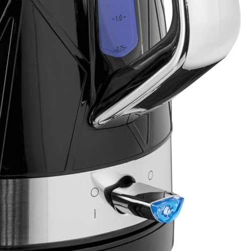Image of Russell Hobbs 1.7 Litre 2400 W Structure Electric Kettle Black | Contemporary Design Cordless Kettle with Fast Boil and Boil Dry Protection | 28081-70