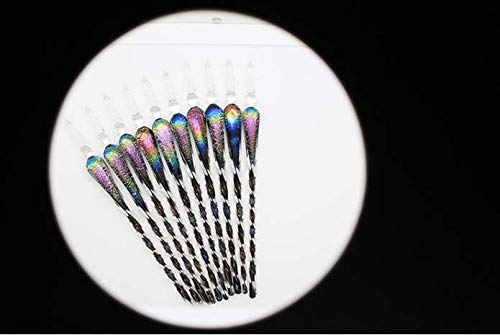 Glasse Quill Pen With Ink Set Antique Handmade Calligraphy Writing Drawing Pen With Pen Holder For Kids Friend Birthday Holiday Christmasgift Set (Rainbow) #TOP5