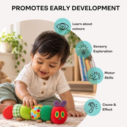 Image of Wigglebug Plush Caterpillar Soft Toy for Babies & Toddlers