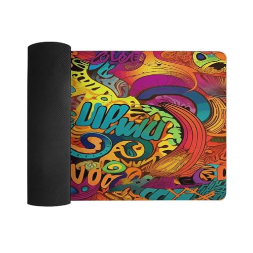 Colorful Pattern Pad para escritorio grande con base de goma miniatura 3