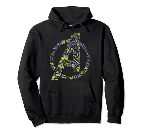 Sweat à capuche Avengers Marvel Halloween Logo Fill V-2 pour homme et femme