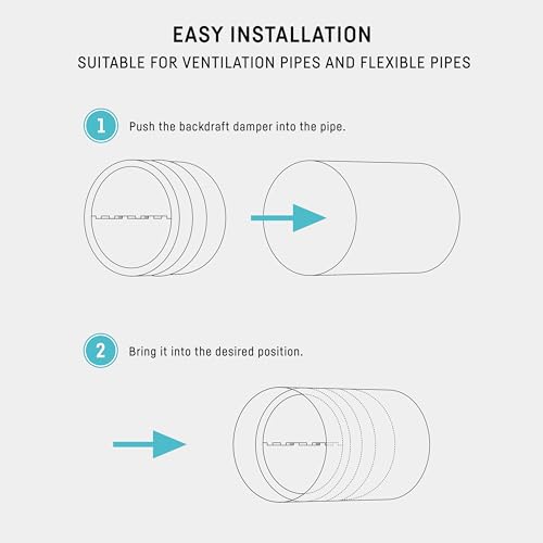 neverest® RKI 160 mm Clapet Anti-retour pour Ventilation avec Joint – vue 6